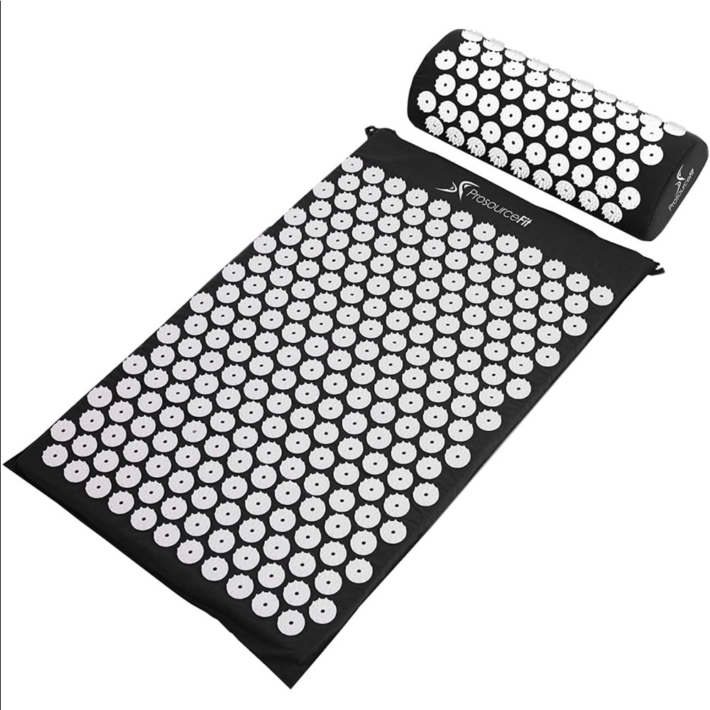 ProsourceFit Acupressure Mat and Pillow Set for Back/Neck Pain Relief NWOT